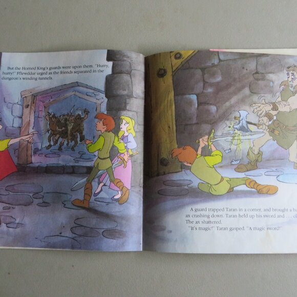 Vintage (2)  Black Cauldron Disney Taran Golden Look Books - Picture 2 of 6